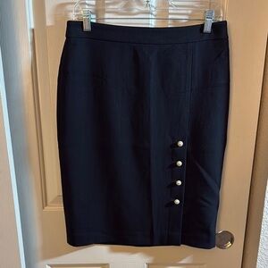Ann Taylor Black Pencil Skirt Knee-Length Workwear